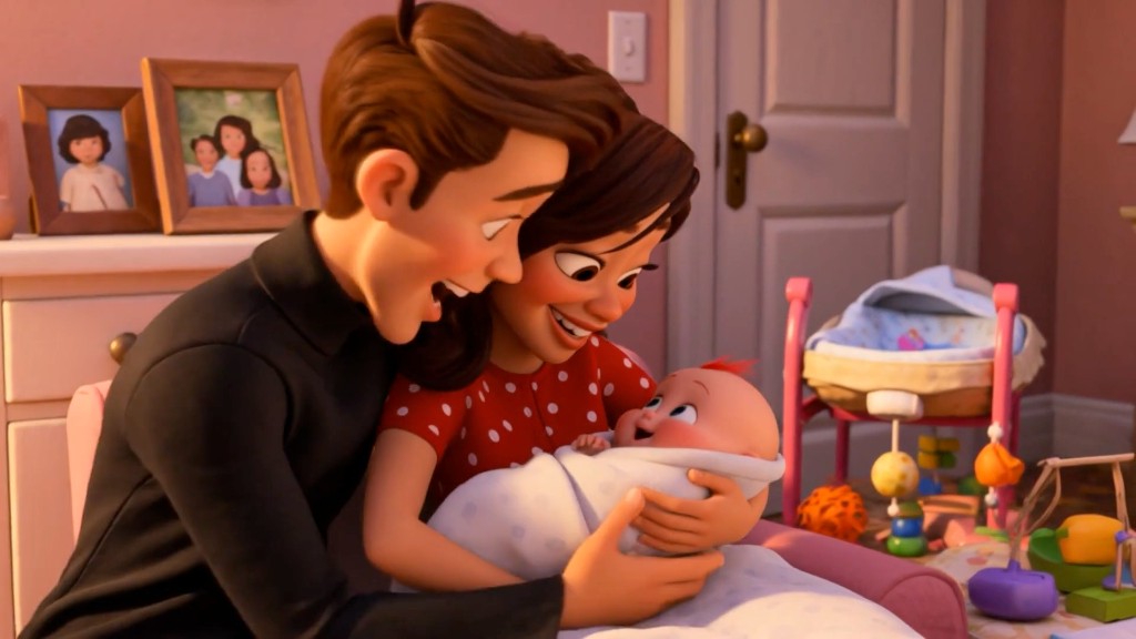 New baby — custom Pixar-style animated video
